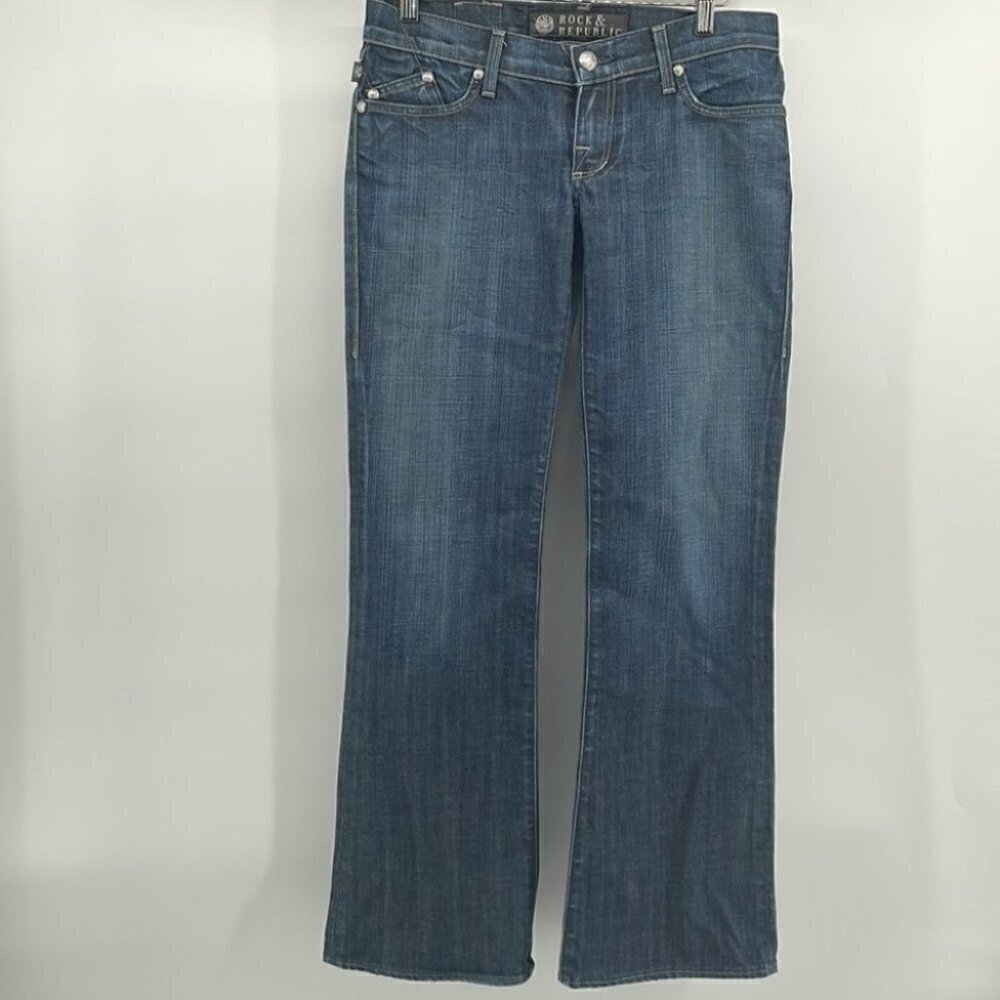 ROCK and Republic jeans bootleg 98% cotton medium was sz 27